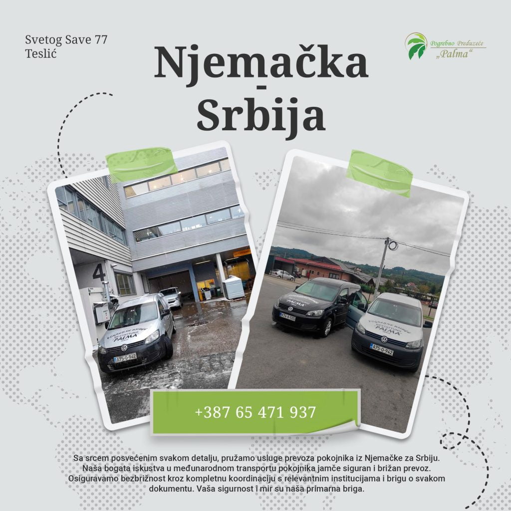 Prevoz pokojnika iz Nemacke u Srbiju