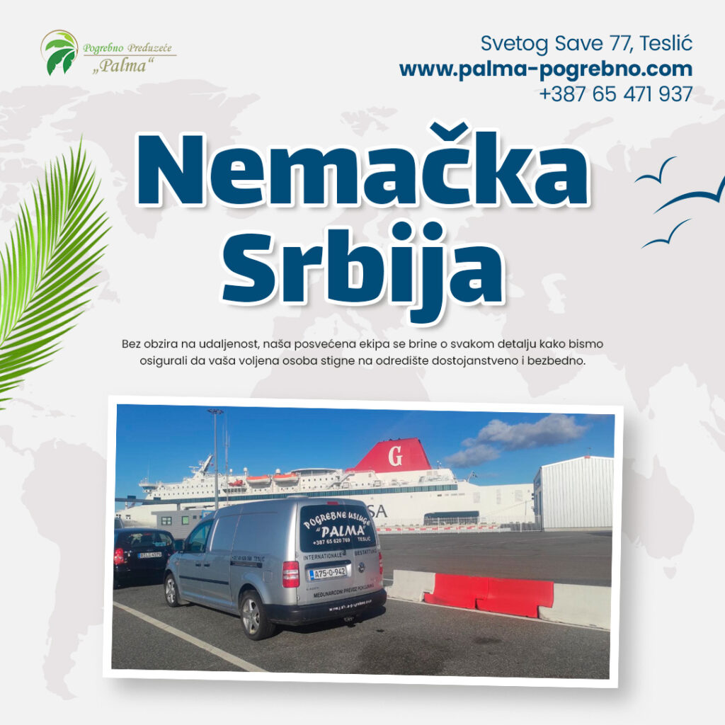 Nudimo prevoz pokojnika iz Nemačke u Srbiju
