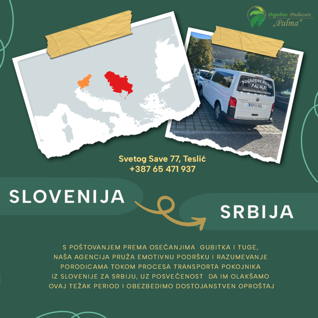 Vršimo prevoz pokojnika iz Slovenije u Srbiju