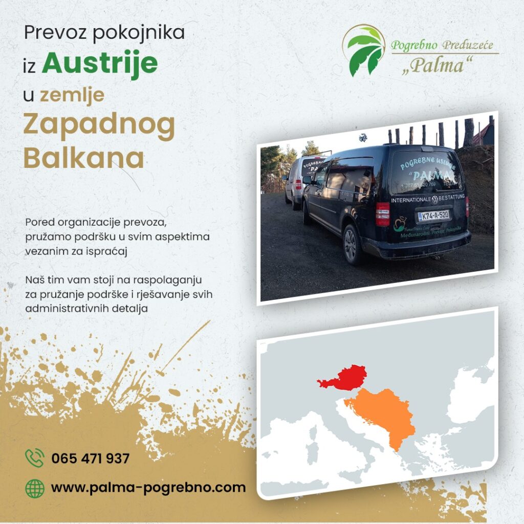 Prevoz pokojnika iz Austrije u zemlje Zapadnog Balkana - Najpouzdanije i najpovoljnije usluge