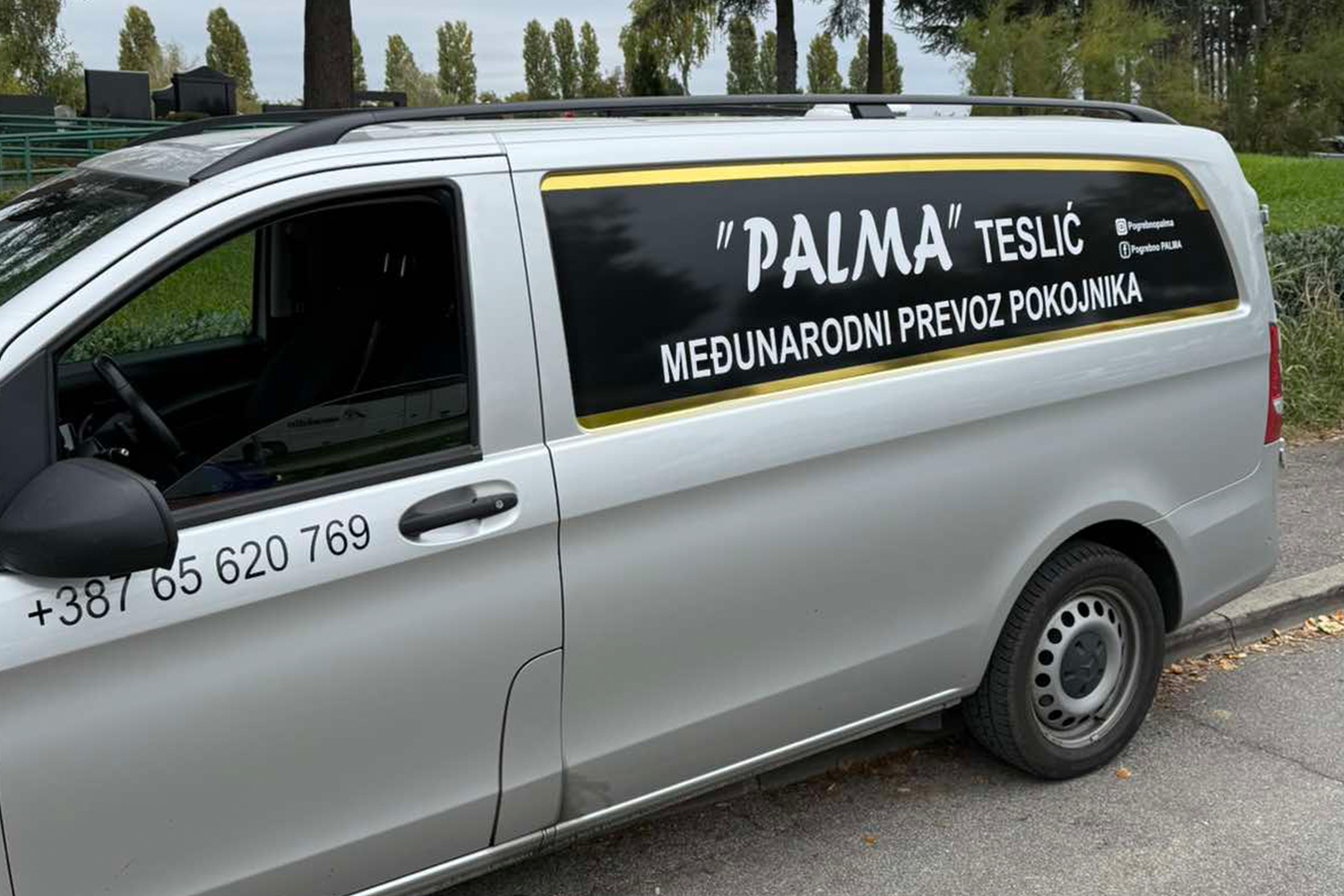 Pogrebno vozilo Palma Pogrebno za međunarodni prevoz pokojnika u Makedoniju