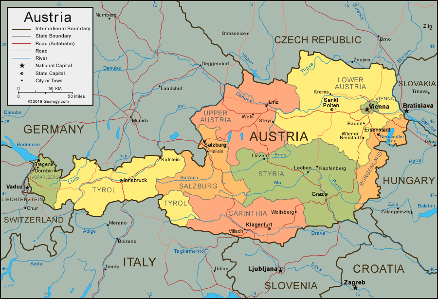 Gradovi u Austriji iz kojih organizujemo prevoz pokojnika iz Austrije u Srbiju, BiH, Hrvatsku ili Crnu Goru